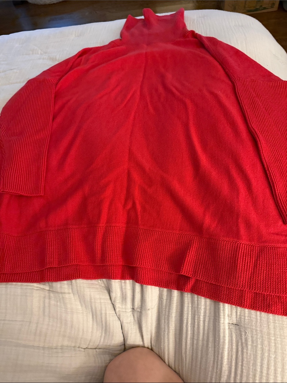 NWOT Boden Women’s Red Turtleneck Sweater.  Size L